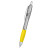 Custom Satin Pen - Silver With Yellow