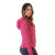 Custom Women's Weekender Full Zip Hoodie - Deep Pink Side View