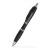 Custom Basset Satin Soft Touch Click Pen - Black 
