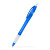Custom Slimster Translucent Gripped Click Pen - Blue 