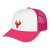 Custom Retro Foamie Trucker - White With Hot Pink 