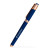 Custom Satin Soft Touch Earl Gel Pen - Rose Gold Accents (Recycled Material) - Navy 