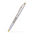 Custom Lodger Twist Pen - Gold Accents - Silver