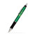 Custom Barton Click Pen - Silver Accents - Green 