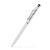 Custom Custom Aluminum Stylus Ballpoint Metal Twist Pen - Pearl White