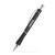 Custom Aluminum Ballpoint Click Metal Pen - Retractable with Black Grip - Glisten Black