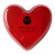 Custom Heart Flashing Clip On Safety Button - Translucent_Red
