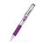 Custom Aluminum Ballpoint Twist Metal Pen With Rubber Grip - Purple 