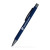 Custom Fleetwood Satin Soft Touch Gel Click Pen (Recycled Aluminum) - Navy 