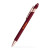 Lexi Stylus Satin Soft Touch Gel Click Pen - Rose Gold (Recycled Aluminum) - Burgundy 