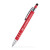 Custom Karina Stylus Satin Soft Touch Click Metal Pen - Red