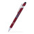 Custom Alexandria Stylus Satin Soft Touch Click Metal Pen - Burgundy