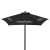 Custom 7' Steel Market Umbrella Kit (6 Imprints) - Black 