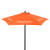 Custom 7' Steel Market Umbrella Kit (6 Imprints) - Pumpkin
