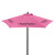 Custom 7' Steel Market Umbrella Kit (6 Imprints) - Pink 
