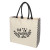 Custom Catalina 10 oz. Cotton Canvas Tote Bag - Natural With Black 