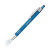 Custom Flashlight and Stylus Click Metal Pen - Light Blue 