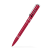 Custom Aluminum Ballpoint Click Metal Pen with Shiny chrome accents - Translucent Red 