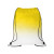 Custom Prisma Eco Friendly Gradient Drawstring Bag - Sunny Yellow Back View