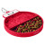 Custom Travel Pet Feeder Suction Mat - Red