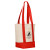 Custom Non-Woven Mini Tote Bag - Red Side View
