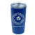 Custom "COLUMBIA" 20 oz Recycled RPET Powder Coated Double Wall Insulated Stainless Steel Tumbler - Blue 