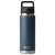 Custom YETI Rambler 26 oz. Water Bottle with Chug Cap - Blue Navy Back View