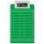 Custom Sports Clipboard with Jumbo Clip - Green Football Game 