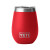 Custom YETI Rambler 10 oz. Wine Tumbler with MagSlider Lid - Red Rescue Back View