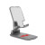 Folding Desktop Mobile Phone Tablet Stand - Gray 