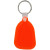 Custom Soft Squeezable Key Tag  - Neon Orange