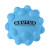 Custom Printed Logo Tie Dye Push Pop Ball - Carolina Blue 