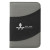 Custom Non-Woven 5" x 7" Bubble Padfolio - Gray With Black 