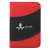 Custom Non-Woven 5" x 7" Bubble Padfolio - Red With Black 
