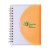 Custom Two-Tone 3" x 4" Jr Spiral Notebook - Orange/White