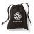 Custom Non-Woven Drawstring Pouch - Black 