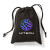 Custom Full Color Non-Woven Drawstring Pouch - Black 