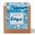 Custom Blue Garden of Hope Planter in Kraft Gift Box - Natural With Blue Front View