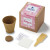 Custom Pink Garden of Hope Planter in Kraft Gift Box - Natural with Pink