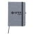 Custom RPET Heathered Journal with pen loop - Grey