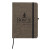 Custom RPET Heathered Journal with pen loop - Brown