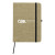 Custom RPET Heathered Journal with pen loop - Olive