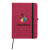 Custom Full Color RPET Heathered Journal with pen loop - Red