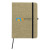 Custom Full Color RPET Heathered Journal with pen loop - olive