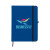Custom Full Color RPET Heathered Journal with pen loop - Royal blue