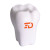 Custom Tooth Shaped Stress Reliever - White