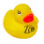 Custom 2" Baby Rubber Duck - Yellow 