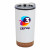 Custom Full Color 20 oz. Stainless Steel PP Cork Base Tumbler - White