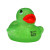 Custom 2" Pastel Glitter Rubber Duck - Lime Green 