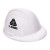 Custom Hard Hat Stress Reliever - White